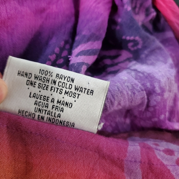 VTG Ikad Multicolored Boho Hippie Artsy Beaded Rayon Layered Tunic Top One Size - Picture 4 of 11